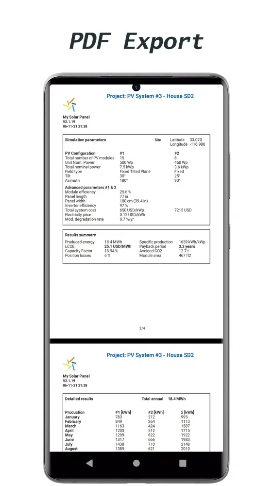 My Solar Panel Lite Screenshots