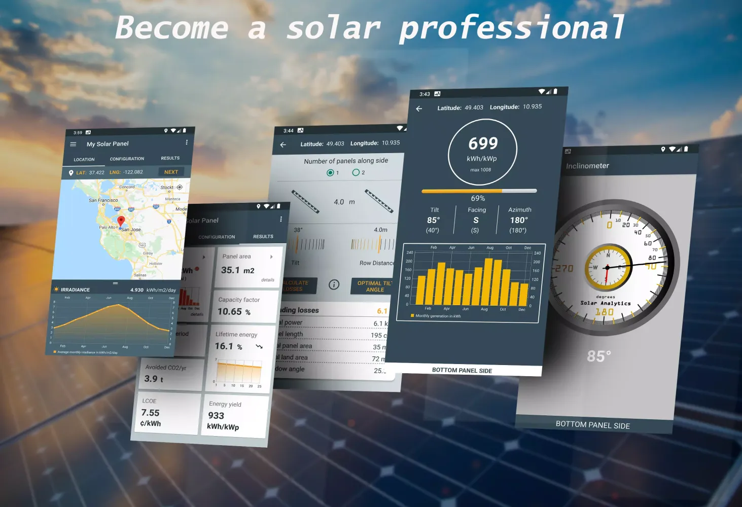My Solar Panel Lite Screenshots
