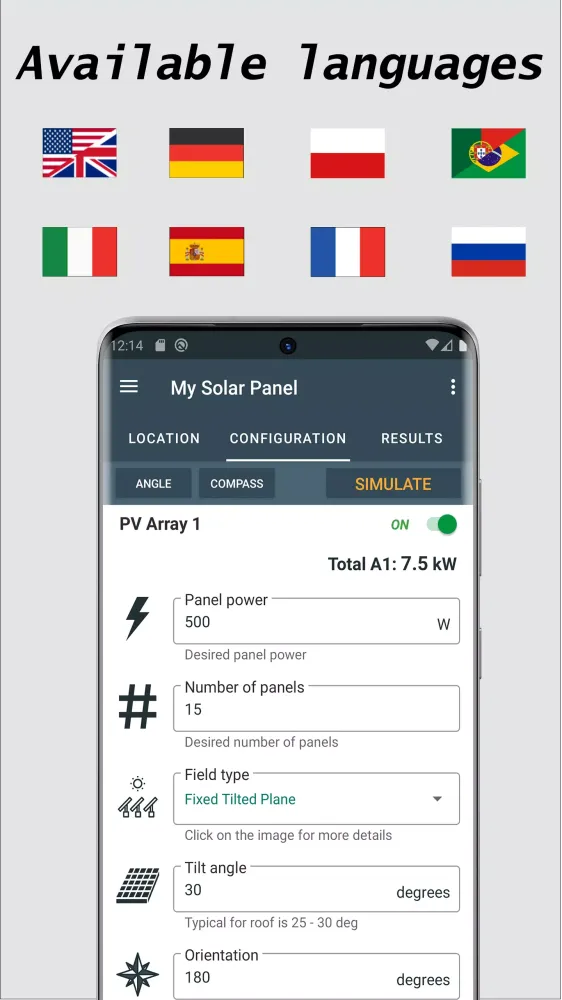 My Solar Panel Lite Screenshots