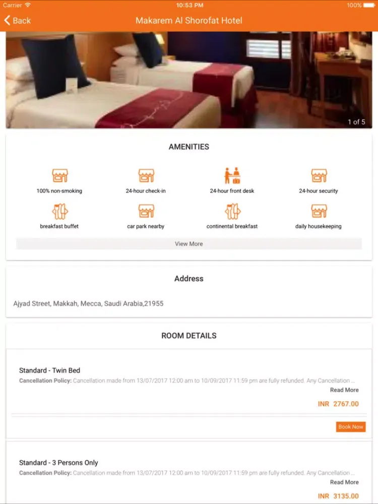 Zrzuty ekranu Orange Travel Booking iPad 