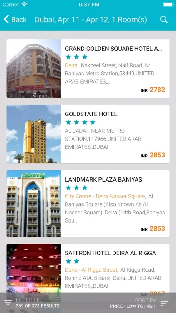 Zrzuty ekranu Orange Travel Booking