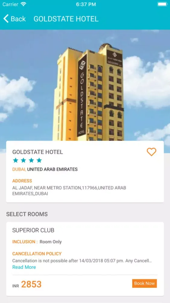 Zrzuty ekranu Orange Travel Booking