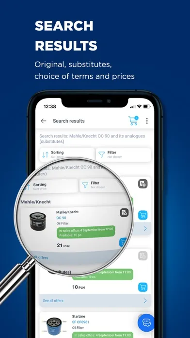 Capturas de pantalla de EXIST.AE – Car Parts Store