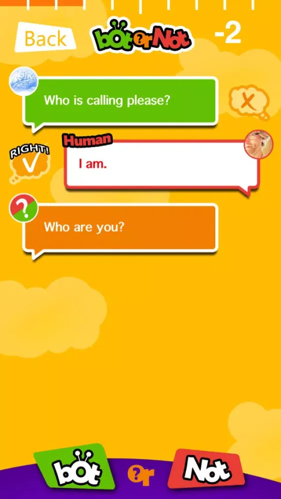 ภาพหน้าจอของ Bot or Not