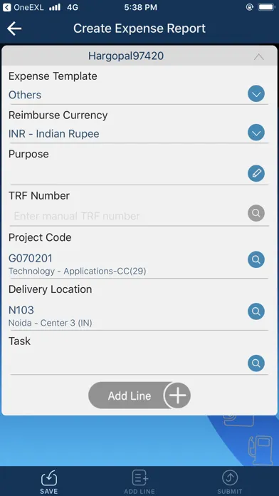 Screenshot di EXL iExpense