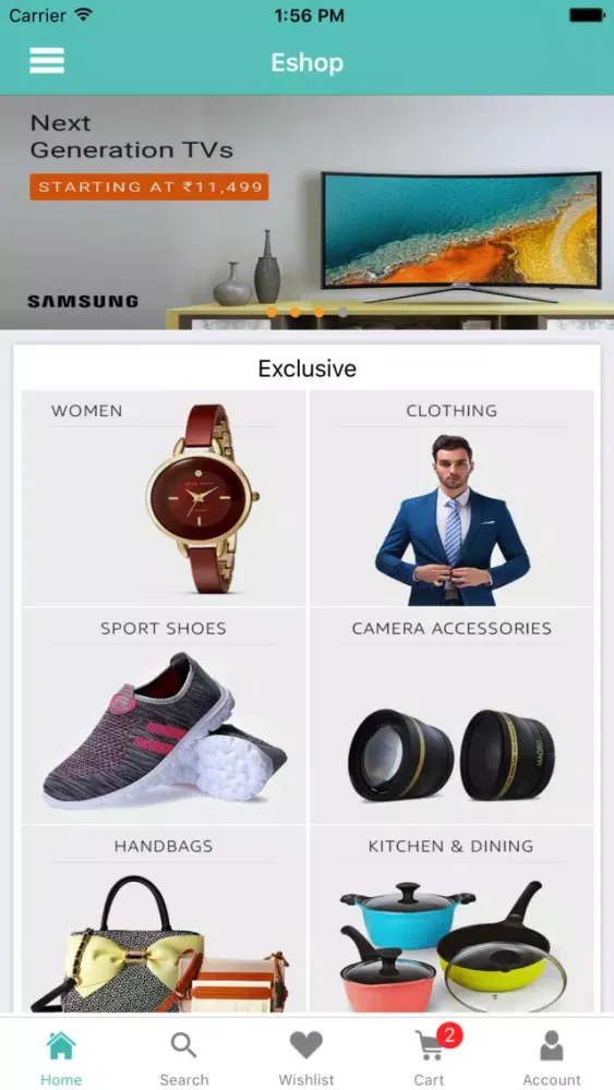 Exlcart Opencart Mobile App سکرین شاٹس