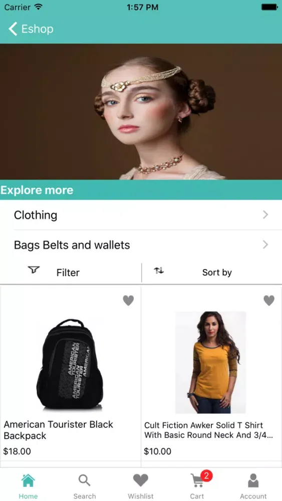 Exlcart Opencart Mobile App سکرین شاٹس
