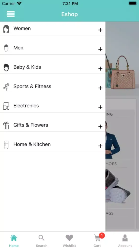 Exlcart Opencart Mobile App سکرین شاٹس