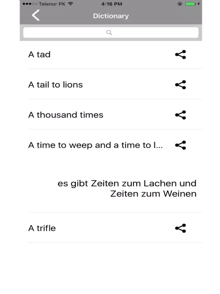 English to German Dictionary for Quick Learning iPad 应用截图