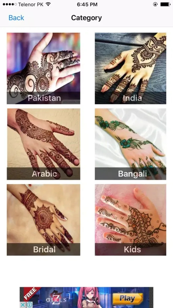 Captures d'écran de Mehndi Designs Henna نقش حناء