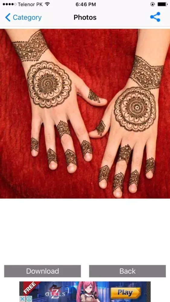 Captures d'écran de Mehndi Designs Henna نقش حناء