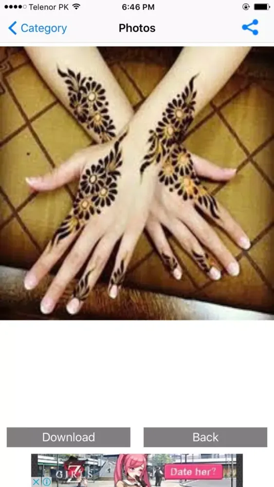 Captures d'écran de Mehndi Designs Henna نقش حناء