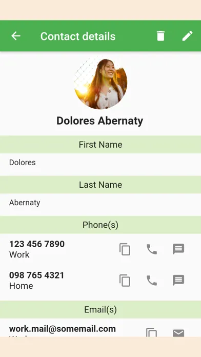 PO Contacts Ekran Görüntüleri