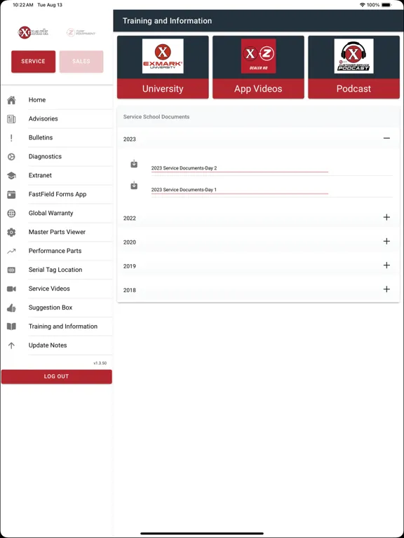 Exmark Dealer HQ iPad  스크린샷