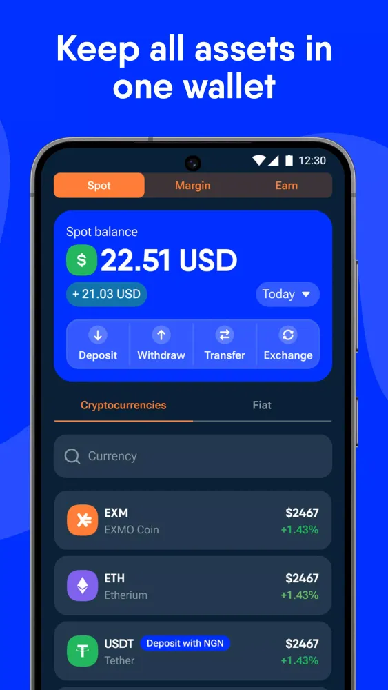 EXMO.com: Trade & Hold Crypto Screenshots