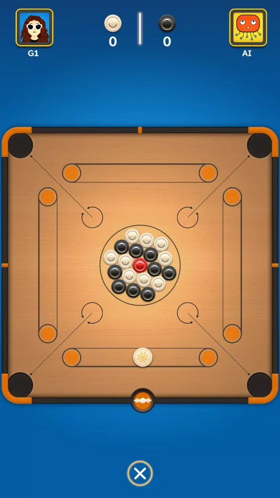 Ảnh chụp màn hình của Carrom Striker
