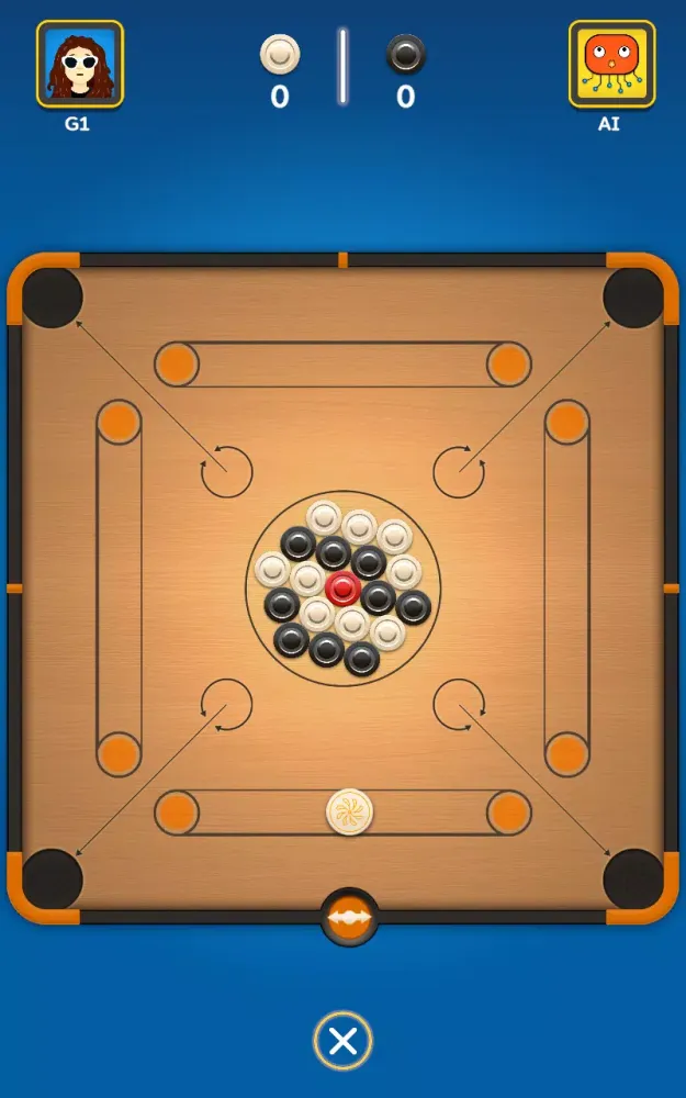 Ảnh chụp màn hình của Carrom Striker
