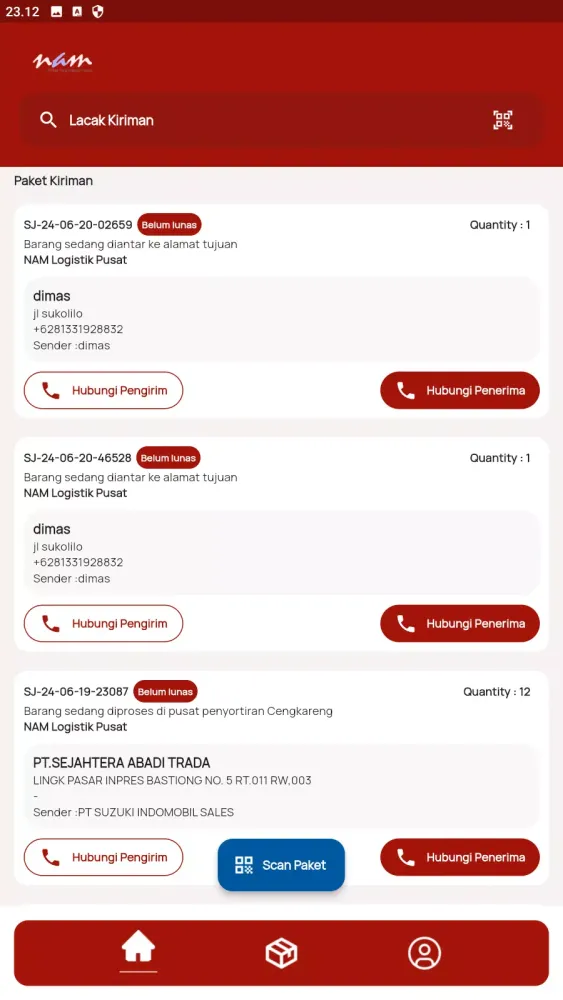 Nam Logistik应用截图