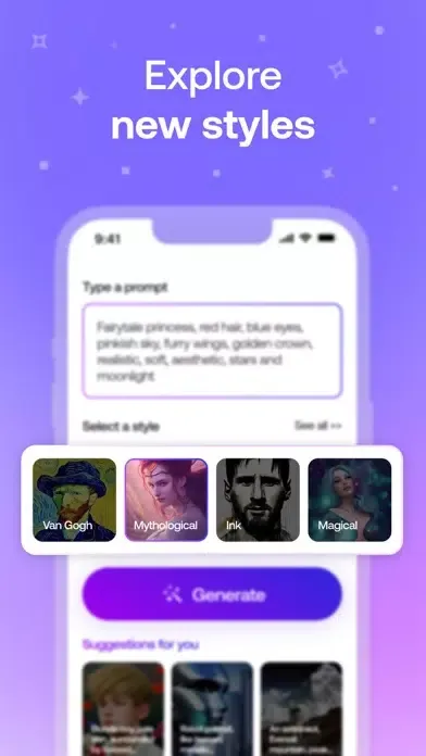Ảnh chụp màn hình của Artist - AI Image Generator