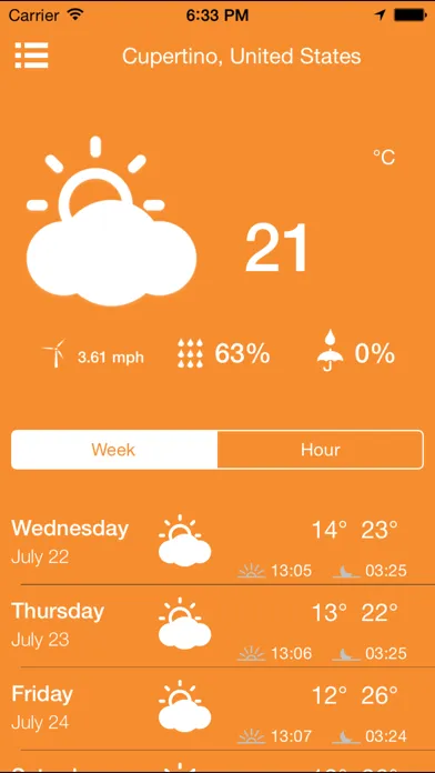 Tangkapan skrin Weather To Go