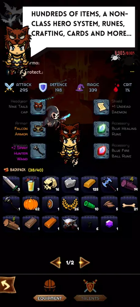 Ảnh chụp màn hình của Exoria Online Idle MMORPG