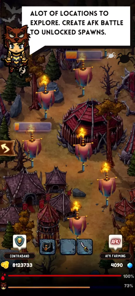 Ảnh chụp màn hình của Exoria Online Idle MMORPG