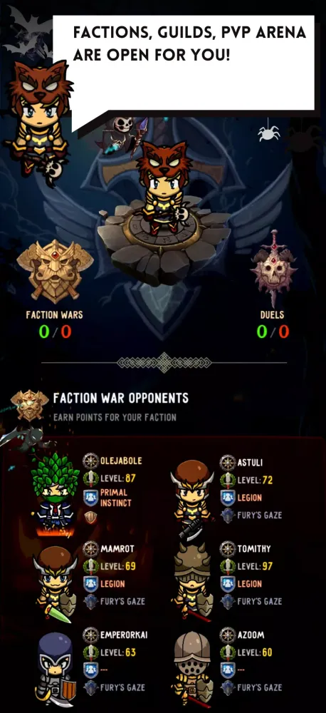 Ảnh chụp màn hình của Exoria Online Idle MMORPG