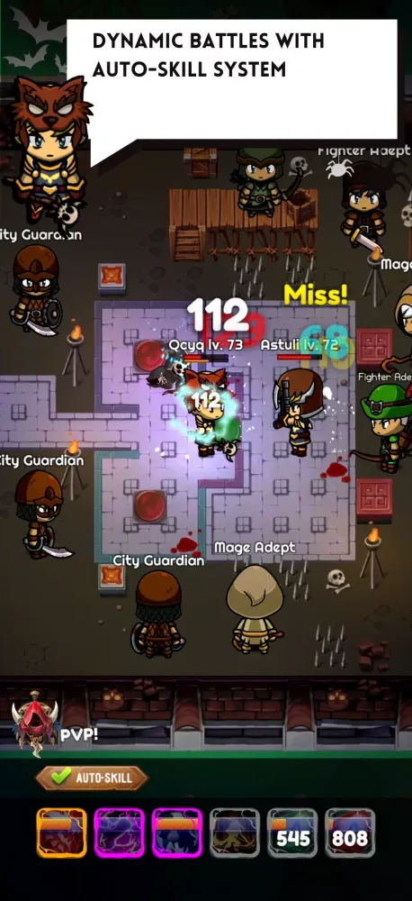 Ảnh chụp màn hình của Exoria Online Idle MMORPG
