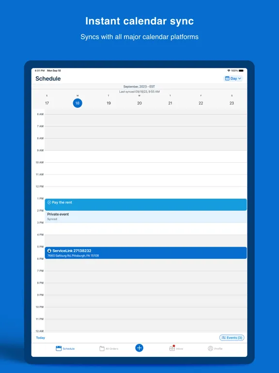 Tangkapan layar EXOS Valuations iPad 