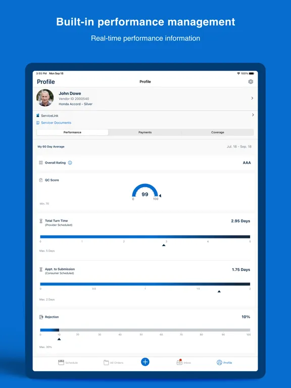 Tangkapan layar EXOS Valuations iPad 