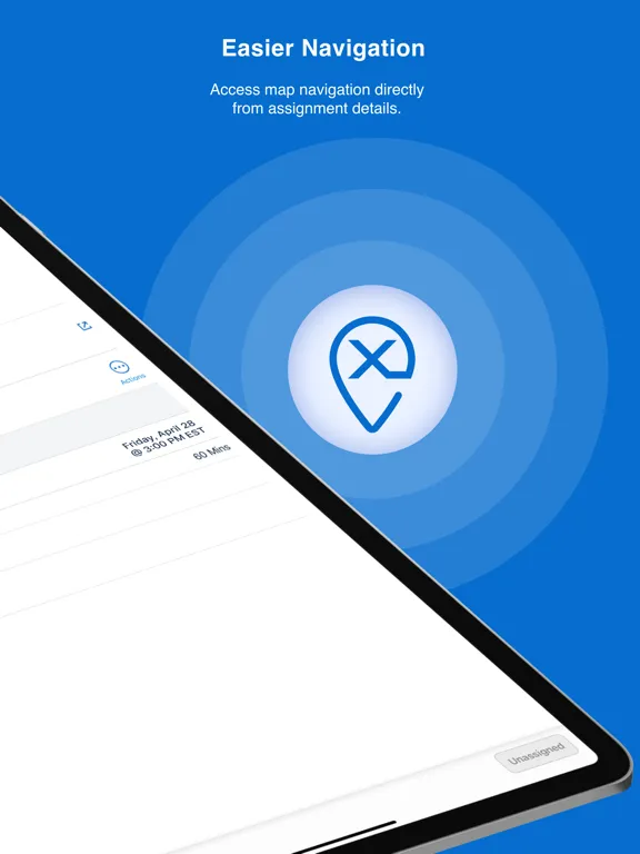 Ảnh chụp màn hình của EXOS Signing Agent iPad 