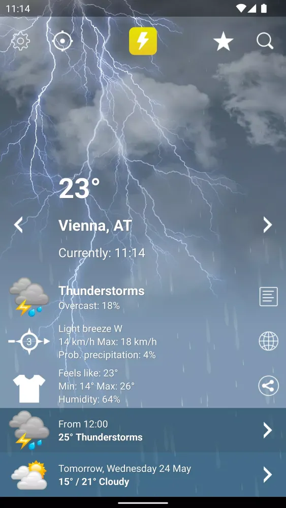 Weather XL स्क्रीनशॉट
