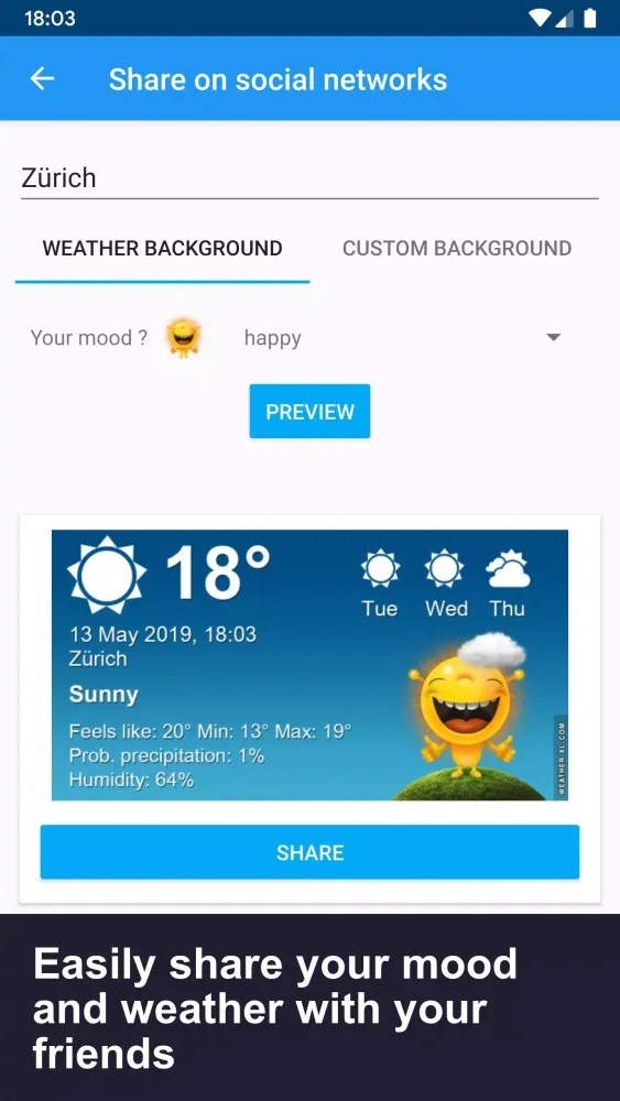 Ảnh chụp màn hình của Weather Switzerland XL PRO