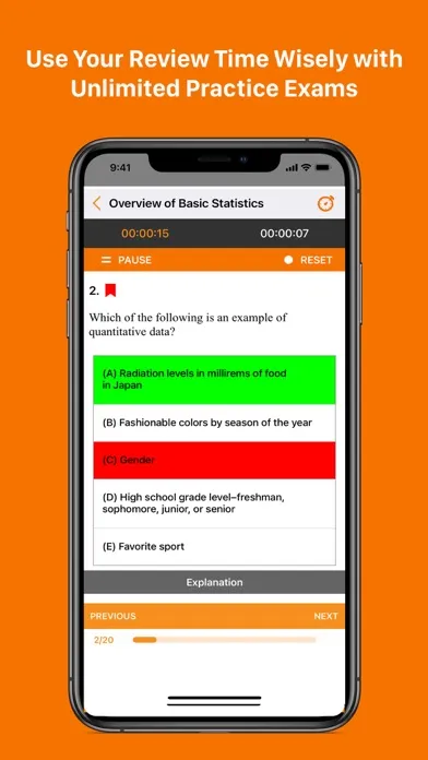 AP Statistics - AP Test Prep Screenshots