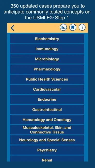 First Aid Cases - USMLE Step 1 Screenshots