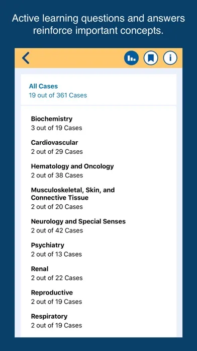First Aid Cases - USMLE Step 1 Screenshots