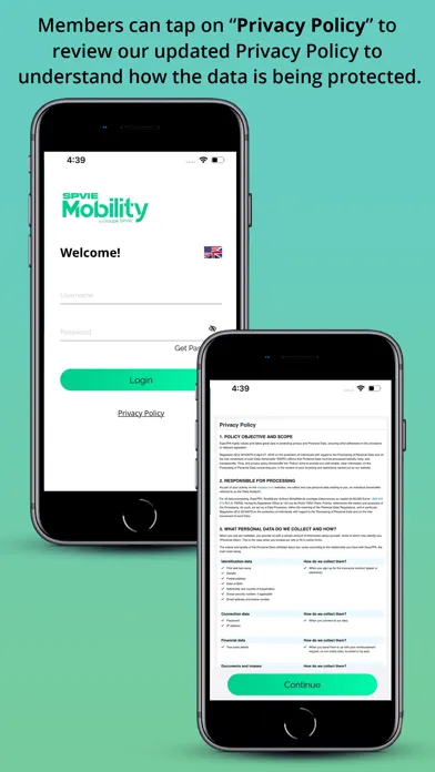 SPVIE Mobility Screenshots