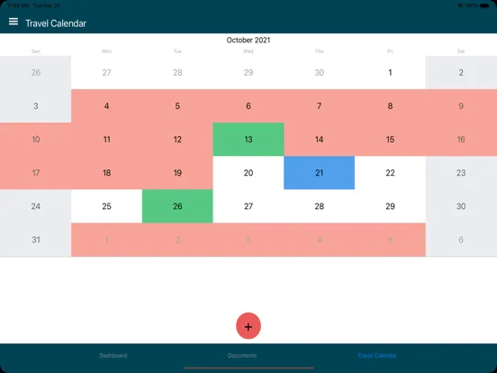 Tangkapan layar ExpatUX - Employee Hub iPad 