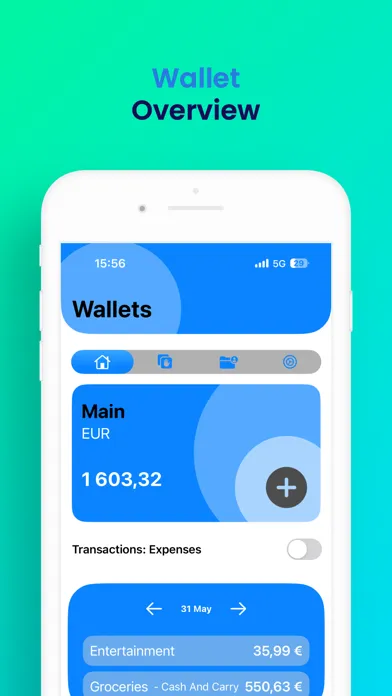 Zrzuty ekranu Expense Buddy Pro