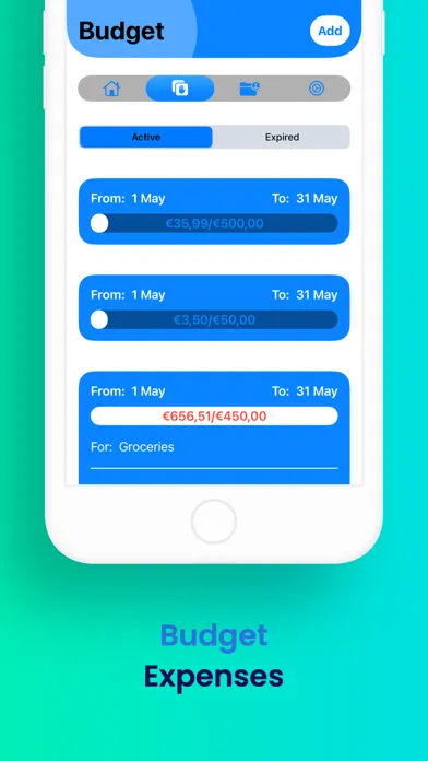 Zrzuty ekranu Expense Buddy Pro