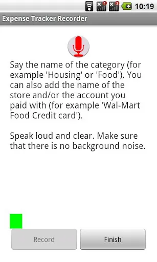 Expense Tracker Recorder Screenshots
