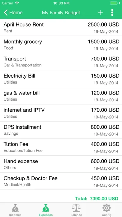 Capturas de pantalla de My Xpense - incomes & expenses