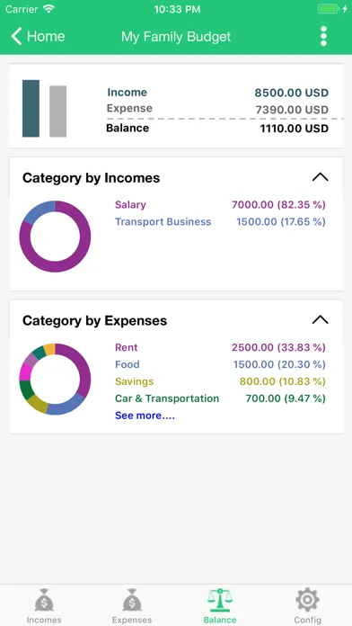 Capturas de pantalla de My Xpense - incomes & expenses