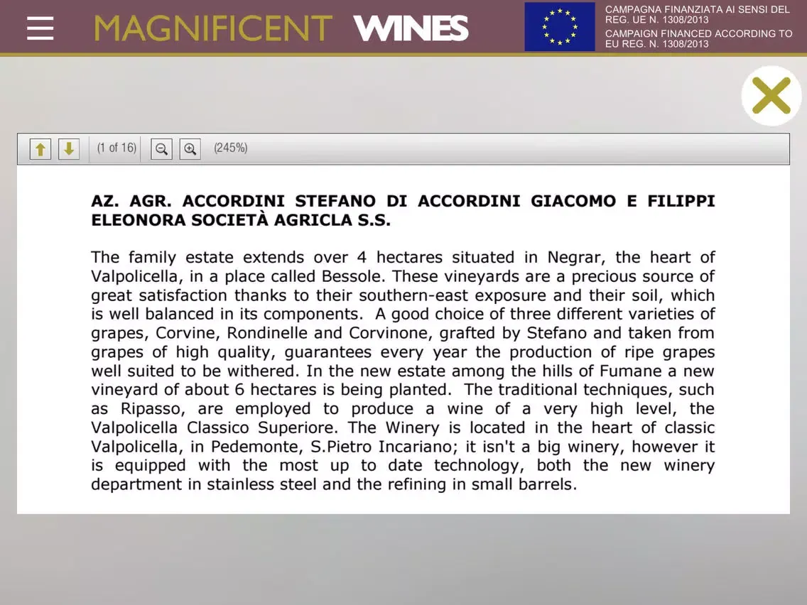 MW - MAGNIFICENT WINES iPad 应用截图