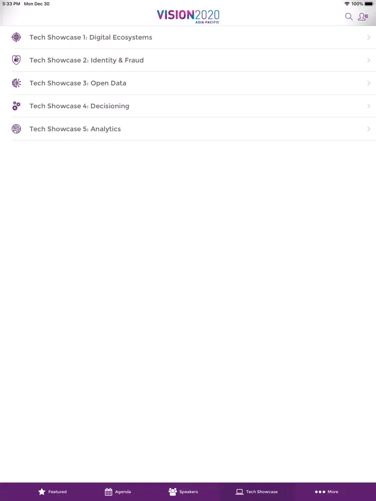 VISION2020 ASIA PACIFIC iPad 应用截图