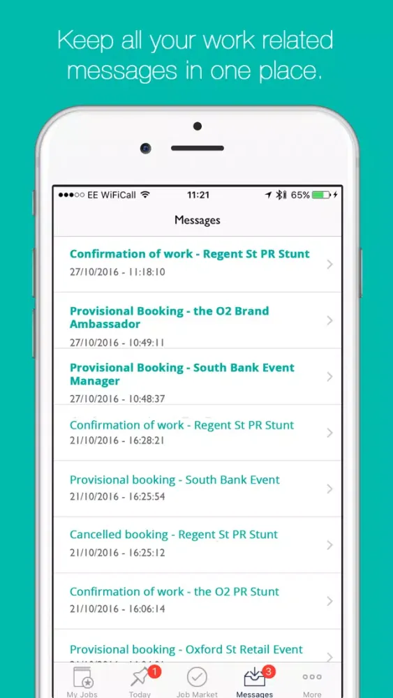 Experience Engine Staffing App স্ক্রিনশট