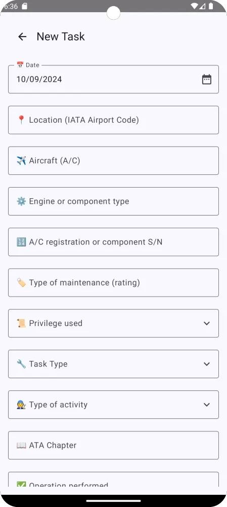 Скриншоты Maintenance Experience Logbook