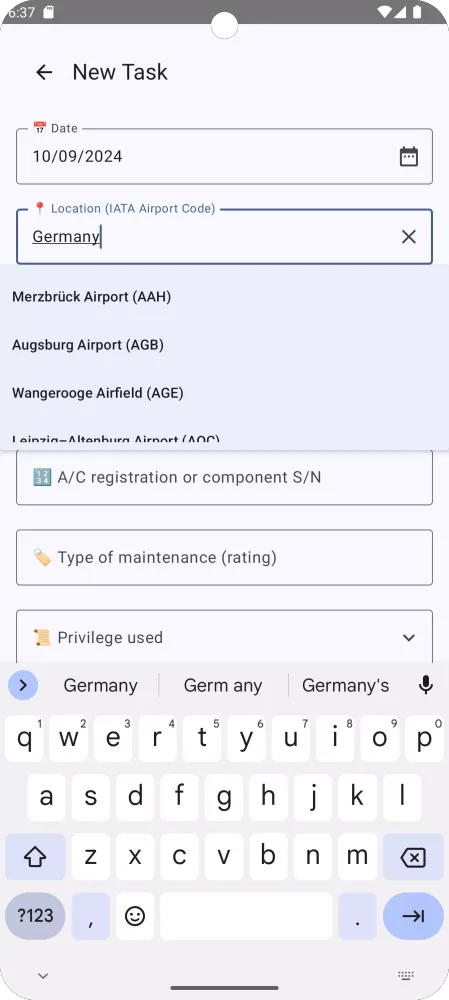 Скриншоты Maintenance Experience Logbook