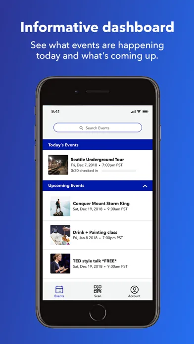 Experiences Check-In App سکرین شاٹس
