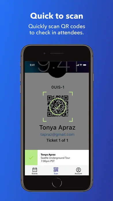 Experiences Check-In App سکرین شاٹس